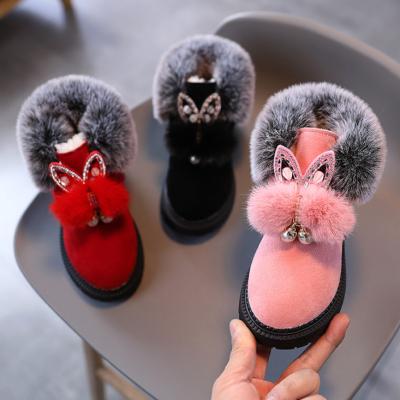 China Winter New Children's Snow Boots Girl's Breathable Princess Shoes Thickened Baby Short Boots for sale