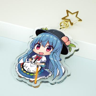 China Anime Best Paran DIY/Laser Cut Acrylic Key Chain Promotion Anime Figure Acrylic Charm Key Chain Custom Printed Acrylic Clear Cute Key Chain for sale