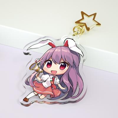 China DIY/Clear Acrylic Key Chain Custom Best Wholesale Custom Acrylic Plastic Japanese Anime Figure/Photo Charms Paran Cartoon Key Chain Anime for sale