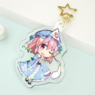 China Custom DIY/Anime/Photo Paran Round Anime Figure Kids Key Chains Acrylic Key Chain Kawaii Clear Acrylic Key Chain Printed Acrylic Charms Key Chain for sale