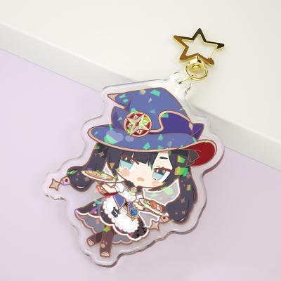 China Best DIY Kawaii Charm Sublimation Keychains Resin Keychain Acrylic Clear Round Acrylic Acrylic Key Chain Anime/Anime/Photo Paran for sale