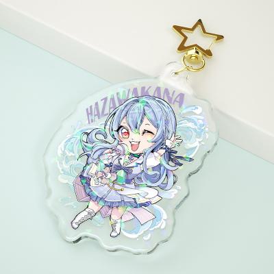 China Wholesale Japanese Anime PVC DIY/Anime/Photo Paran PVC Custom Cute Charm Key Chain Acrylic Heart Cartoon Cute Laser Cut Acrylic Key Chain for sale