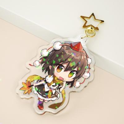 China DIY Anime Round Acrylic Key Chain Kpop/Anime/Photo Paran Figures Cute Kawaii Acrylic Acrylic Glass Wholesale Custom Clear Key Chain Key Chain for sale