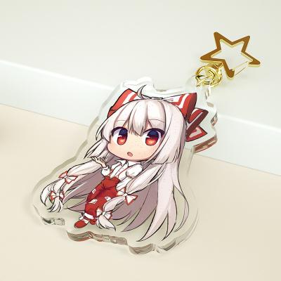 China Best DIY/Anime/Photo Paran Acrylic Charms Custom Printed With Logo Clear Epoxy Resin Glitter Logo PVC Anime Key Chain Acrylic Plastic Acrylic for sale