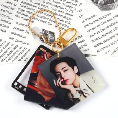 China DIY/Anime Best Paran Kpop BT S Charm Key Chain Acrylic Custom/Photo Printed BT S Acrylic Plastic Clear Photo Key Chain Acrylic Key Chain Custom for sale