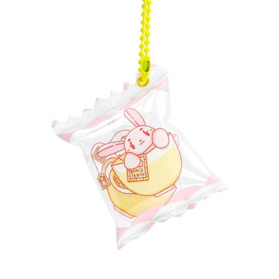 China DIY/Custom Acrylic Cute Round Wholesale Acrylic Candy Shaker Anime Keychain Cotton Candy Keychain Anime Candy Paran/Best Picture for sale