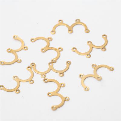 China 18k Vacuum Non-fading Plating Customize Various Jewelry Accessories Earrings Link Buckle for sale