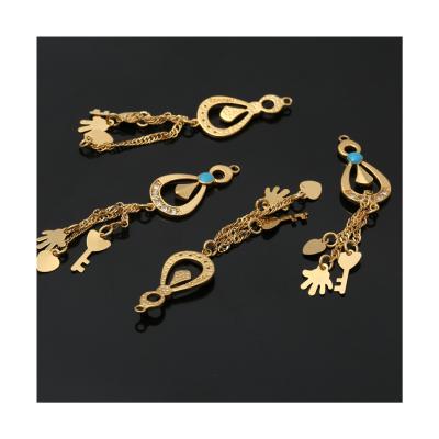 China Custom Handmade Accessories Non-fading Gold Plated Beautiful Jewelry Set Earrings Accessories for sale