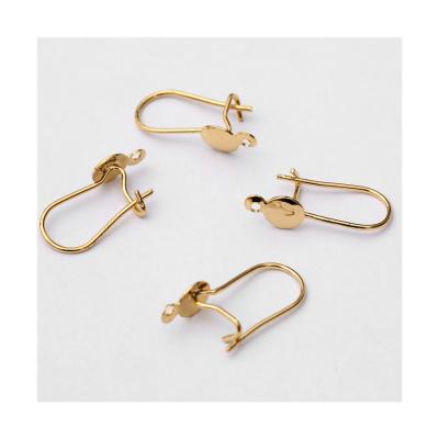 China Non-fading 18k Empty Plating High Quality Gold Plated Earring Clip Jewelry Accessories Earring Clasp for sale