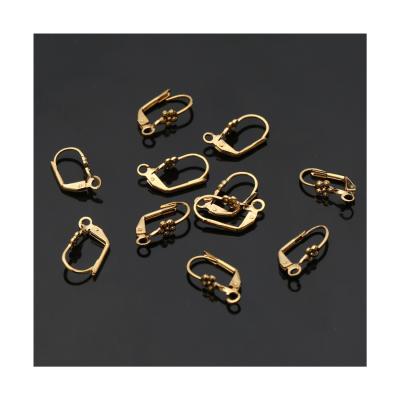 China 18k Non-fading Vacuum Plating Diy Earring Findings Snaps Women's Accessories Jewelry Earring Clasp 2021 for sale