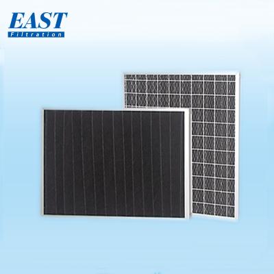 China Black Central Panel System Ventilation Air Conditioning Frame Intake Air Filter Cloth Manufacturing Machinery for sale