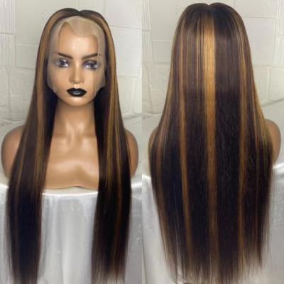 China ALL Textures Wholesale Hair Wigs 100% Brazilian Highlight Lace Front Wigs Cuticle Aligned Virgin Hair Wigs For Black Women for sale