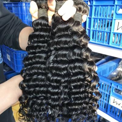 China Raw Indonesian Deep Wave Hair Bundles Vendors With High Quality, 613 Deep Wave Hair Bundles for sale