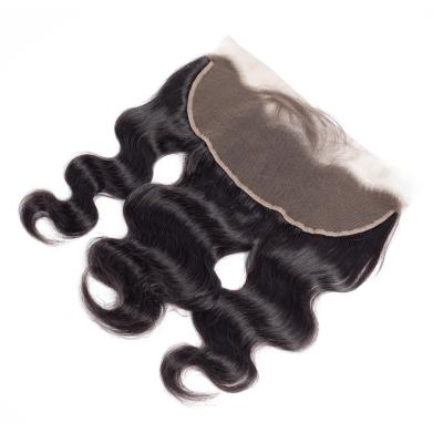 China Cuticle Aligned Hair Cheap Price Swiss Lace Headband 13x4 With Baby Hair Pre Plucked Body Wave Cuticle Aligned Brazilian Virgin Hair Closure Headband for sale