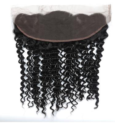 China Cuticle Aligned Real Hair Vietenamese HD Virgin Human Cuticle Aligned Deep Wave Hair 13x4 Pre Plucked Deep Wave Swiss Lace Headband With Baby Hair for sale