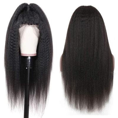 China ALL Textures Brazilian Virgin Hair Cuticle Aligned Lace Front Wig, 13*4 Yaki Remy Hair Lace Front Wigs Straight For Black Women for sale