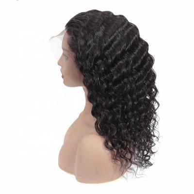 China ALL Textures Shmily Double Drawn Brazilian Virgin Hair Wig 13x4 13x6 30 Inch Deep Wave HD Hair Lace Frontal Wig for sale