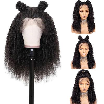 China ALL Textures Wholesale 8-30 Inch Mink Brazilian Lace Front Wig 10A Grade 100% Natural Kinky Curly Lace Front Virgin Human Hair Wigs for sale