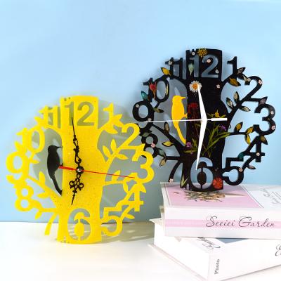 China Large DM159 DIY Resin Mirror Silicone Resin Viable Wall Clock Epoxy Mold Small Size Homemade Material Mold for sale