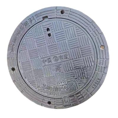 China Customized Ductile Cast Iron Manhole Cover A15 B125 C250 D400 E600 Te koop