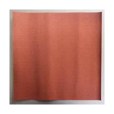 China Water Resistant Cold Laminated Tarpaulin Block Embossed 580GSM 1000D*1000D 9*9 1.58M 50M/R Flame Retardant for sale