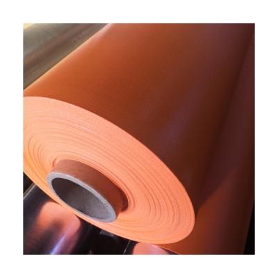 China Hot Laminated Tarpaulin 590GSM Matte 1000D*1000D 9*9 2.60M 100M/R Water Resistant With FR B1 Used For Ventilation for sale