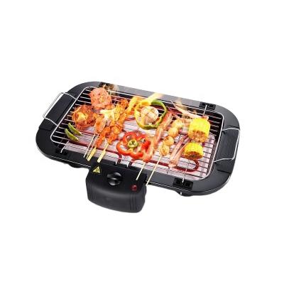 China Korea Pan Steel Indoor Smokeless Electric BBQ Electronic Grill Chrome Wire Adjustable Size for sale