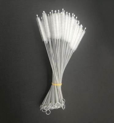 China 20cm Viable Straw Cleaner Drinking Pipe Straw Sweep Stainless Steel Nylon Wire Cleaning Straw Brush for sale