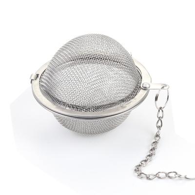 China Mesh Tea Infuser Filters Cooking Viable Strainer Reusable Stainless Steel Tea Ball for sale