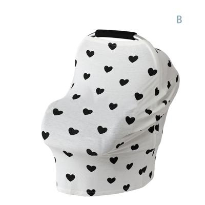 China Universal Breastfeeding PORTABLE Multifunctional Stretchable Cover Sling Baby Car Seat Cover for sale