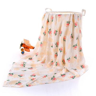 China PORTABLE Cotton Baby Bamboo Muslin Wraps Blanket 30 Designs Pattern Kids Animal Baby Blankets for sale