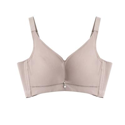 China Hot Selling Comfortable Women's Pure Silk Bra Breathable No Wire Band Adjustable Sports Underwear for sale