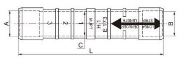 China L98.5mm Pre Insulated Sleeve ABC Fittings For Insulated Cable for sale