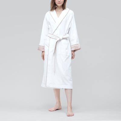 China Factory wholesale QUICK DRY thicken white 100% cotton custom women's soft hotel bathrobes sleepwear cut velvet bathrobes for hotel for sale