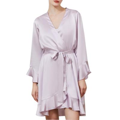 China Fashion Pink Women's Satin QUICK DRY Sleepwear Customized Nightgown Robe Ladies 2 Pieces Silk Pajamas For Women Sets for sale