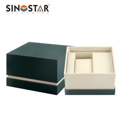 China Wholesale Black Paper Watch Jewelry Storage Box Organizer Factory Direct Sale Watch Packaging Watch Storage Display for sale