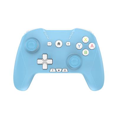 China With Handbreak Nin tendo NS Switch Gamepad Pro Mobile Phone Tooth Switch Gamepad Blue Strap Wireless Wake Up Function for sale