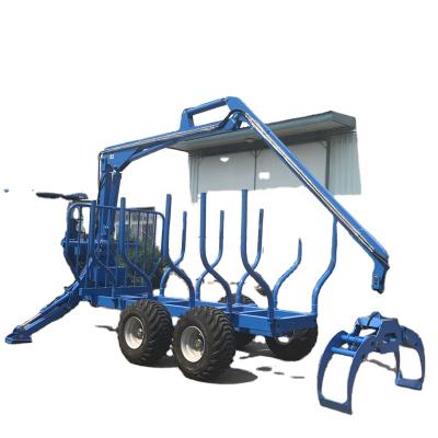 China Factory factory delivery! ! log trailer with crane log loader trailer for sale