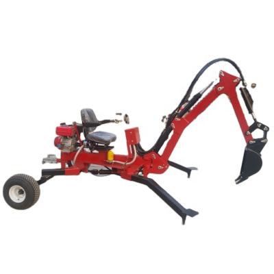 China Walking Type Multifunctional Backhoe Digger ATV ATV Towed Backhoe Towable Backhoe Self Digging Machine for sale