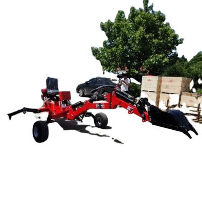 China Self Powered Tractor Backhoe Digger / ATV Towable Backhoe Excavator for sale