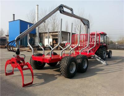 China Timber Transport and Loading Equipments 6m Log Loader 12t Wood Trailer Crane ZM12006 for sale