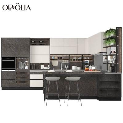 China Oppein Environmental Friendly Modern Smart Lacquer Inside Ready To Assemble Cabinets To Grade European Style Sideboard for sale