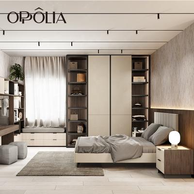 China (Size) OPPOLIA Latest Adjustable Simple Design Customized Bedroom Furniture Wardrobes for sale