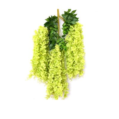 China Silk Artificial Flowers For Decoration Watercress Wisteria Flower For Wedding Hanging Garden Hanging Decoration for sale