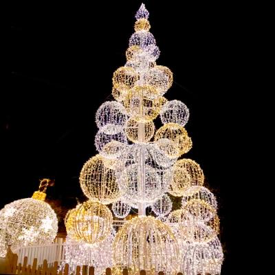 China Outdoor Lighting Artificial Christmas Tree 10m 50ft Giant Wrought Iron 40ft Tall for sale