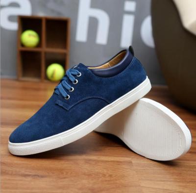 China scare big size 46 leather picture zm10313a 100% real 47 48 49 sole rubber cowhide leather sneakers men shoes for sale