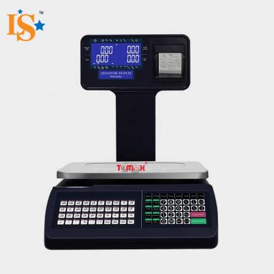 China supermarket receipt printing scale label printing scale label printing barcode 340*430*470mm for sale