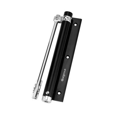 China Easy To Install Door Closer Gorgeous Black Aluminum Wooden Door Closer Mini Easy Install Single Door Closer Spring for sale