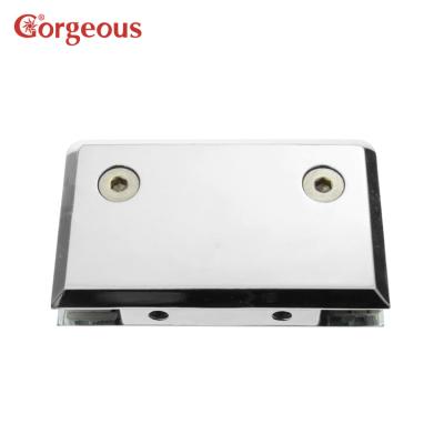 China Modern Gorgeous Square Shower Door Hinge Bevel 0 Degree Shower Glass Door Hinges Hardware Holder Glass Clip for sale