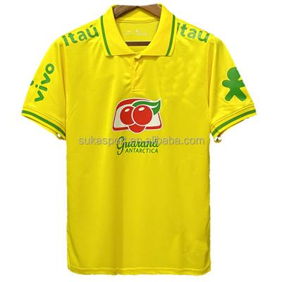 China Shirts & 2022 main camisa new brazil polo tank top soccer jersey tracksuit men custom made football shirt set for sale